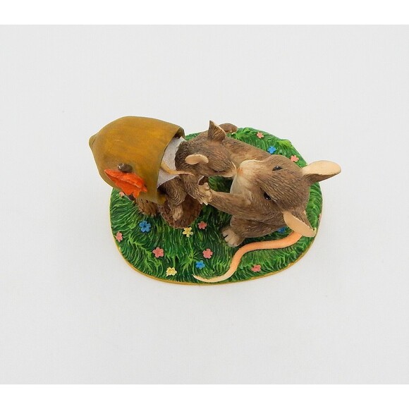 Charming Tails "New Arrival" 97/717 Fitz & Floyd Mice Figurine Baby in Mailbox - Picture 5 of 8